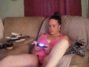 Caught filming up my friends mini dress while is smoking cigarette and playing games (part 2) Sexy