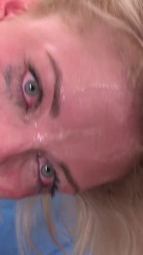 Little Brea with extreme deepthroat skills