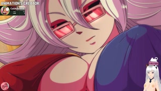 Busty lesbians have hardcore sex on a nude beach (Dragon Ball Animation) - Jazziuu