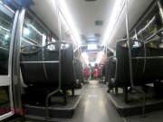 On the bus after the cloudy day