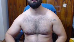 Bearded Daddy Strips and Seduces