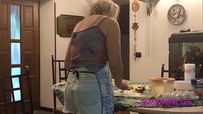 Instead of kneading the cake, get your ass kneaded