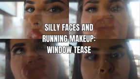 Silly faces and running makeup: window tease - OnlyVanessa