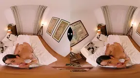 Hot Lexi gets her throat worked over by a big cock.