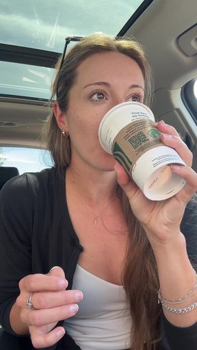 September Starbucks Drive Thru with Lush Orgasm!