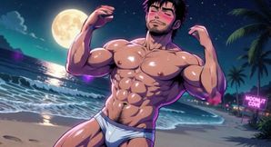 Ai Muscle Hunks on Beach