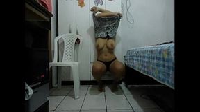 Dan&ccedil_ando Funk Pelada e Masturbando