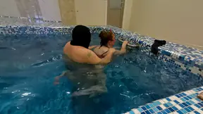 Mature Russian mom fucked in pool