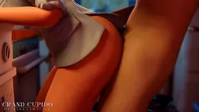 Mercy’s Big Tits Engage in Deep, Hard Kitchen Sex with Anime Dick