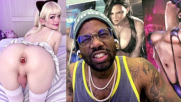 Beautiful Small Cock Transgender Girl With A Butt Plug And Being A Cock Tease, AI Generated
