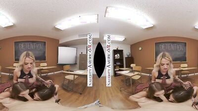 Naughty America - Three hot babes stuck in detention