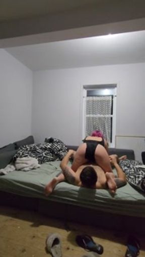 I put the plug in my boyfriend ass start jumping on his face 69