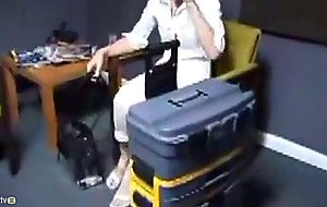 Surprised very shy makeup girl