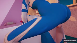 Invisible Woman is getting fucked with elastic dick in anal 2 // parody
