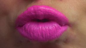 Pink Lipstick Lip Kisses (mkv)