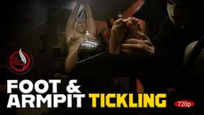 Ticklish Sasha Tied Up and Tickled on the Tickle Chair | Feet and Armpit tickle | Fetish Tickling | 1080p