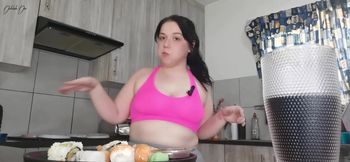 Sushi Date Night: Fun Eating, Burping, and Playful Roleplay with My Girlfriend!