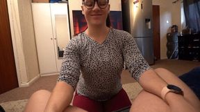 Sexy MILF Sucks Cock HOT FACIAL and Swallow POV
