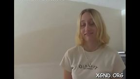 Sweetie welcomes horny neighbor to drill her in hardcore