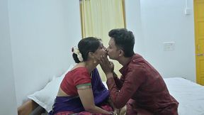 indian couple on honeymoon sensual soft romantic sex