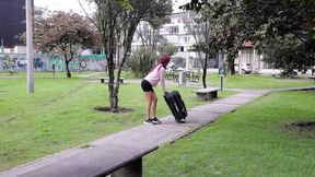 Cheating wife having threesome with neighbors &mdash;  SHE DOESN'T WANT TO MOAN so as not to make noise