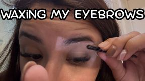 Waxing my eyebrows
