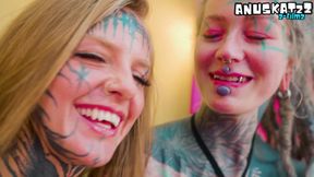 Goth Sluts Go Anal Wild with Alien Monster Cocks
