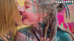 Goth Sluts Go Anal Wild with Alien Monster Cocks