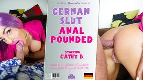 ”Horny German tart with fake silicone tits loves fucking & sucking prick”
