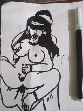 Fucking girl drawing