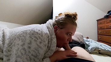 Step mom comes in my room and sucks my soul out before bed!