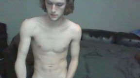 Skinny College Model Jerking a Big Dick