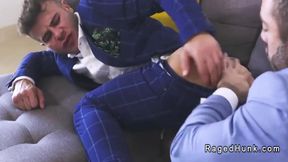Gays In Suits Rimming And Anal Fucking On The Sofa 6 Min