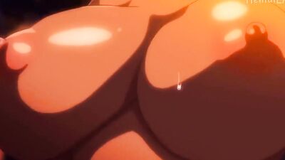 Kyonyuu Onna Senshi Dogeza Saimin 2 gets a hot creampie in cartoon sex video