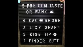 Easy Sissy JOI Game for Fags