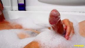 Richard Lennox Enjoying His Bath Time With A Slow Handjob