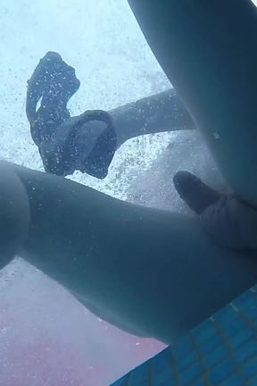 Amateur Pale Skin Redhead Guy with Hot Smooth Bum Caught Soft Playing (handjob, Footjob, Quick Blowjob, Ass Playing) Underwater