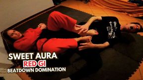 Sweet Aura red gi beatdown domination