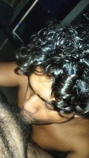 Indian Desi hot man Dick sucking deep shot in tha room