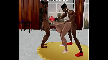 Bridgette is dominated by 2 bbcs