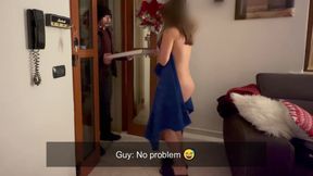 Naked Prank with the Pizza Delivery Guy