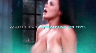 Curvy Italian masseuse Mona Azar gives an oil massage that turns into an interracial threesome