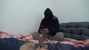 Algerian wife is shocked when horny French stepson shows his big cock