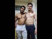 Gay couple - clothes to naked