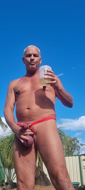 Backyard Piss Drinking