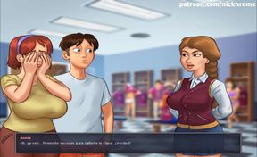 Summertime saga part 118 - nude teens in college ( Spanish sub )