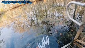 Bounty Hunter Carissa wearing leather and pantyhose for spring training