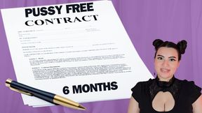 Pussy Free Pledge Contract -  Real 6 Month Pussy Free Guidance by Countess Wednesday - Pussy Denial, Sexual Rejection, Loser Porn, and Loser Lifestyle