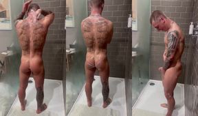 Gf Records Bf Shower Thick Tatted Muscles Pounding Messy Loads
