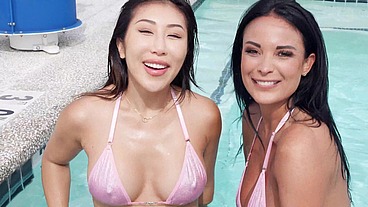 Anissa Kate and Nicole Doshi with a BBC
